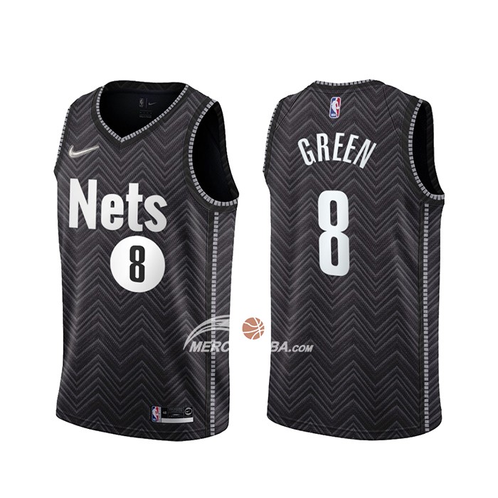Maglia Brooklyn Nets Jeff Green Earned 2020-21 Nero